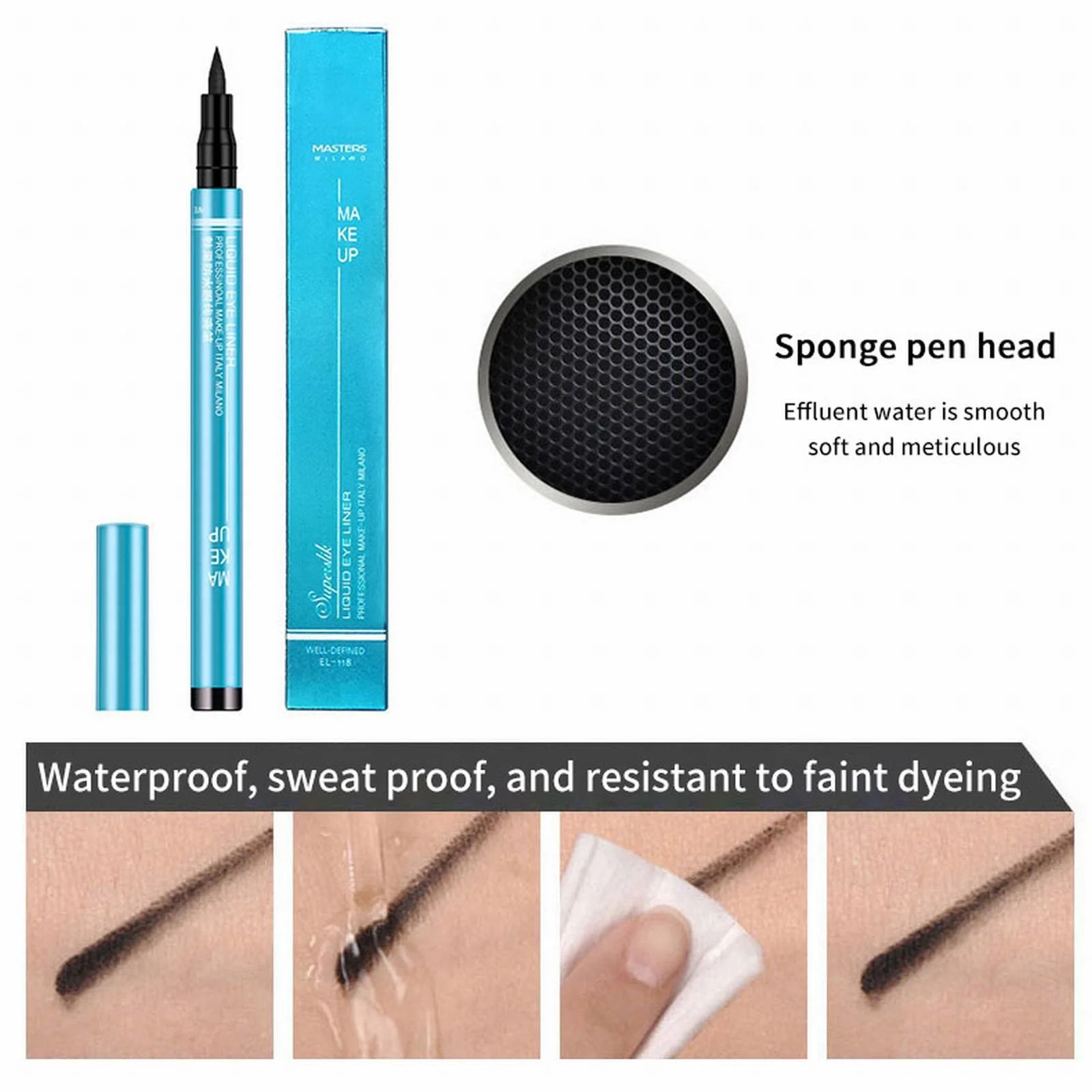 Матова Eyeliner Matte Eyeliner, фото №3 Матова Eyeliner Matte Eyeliner, фото №3