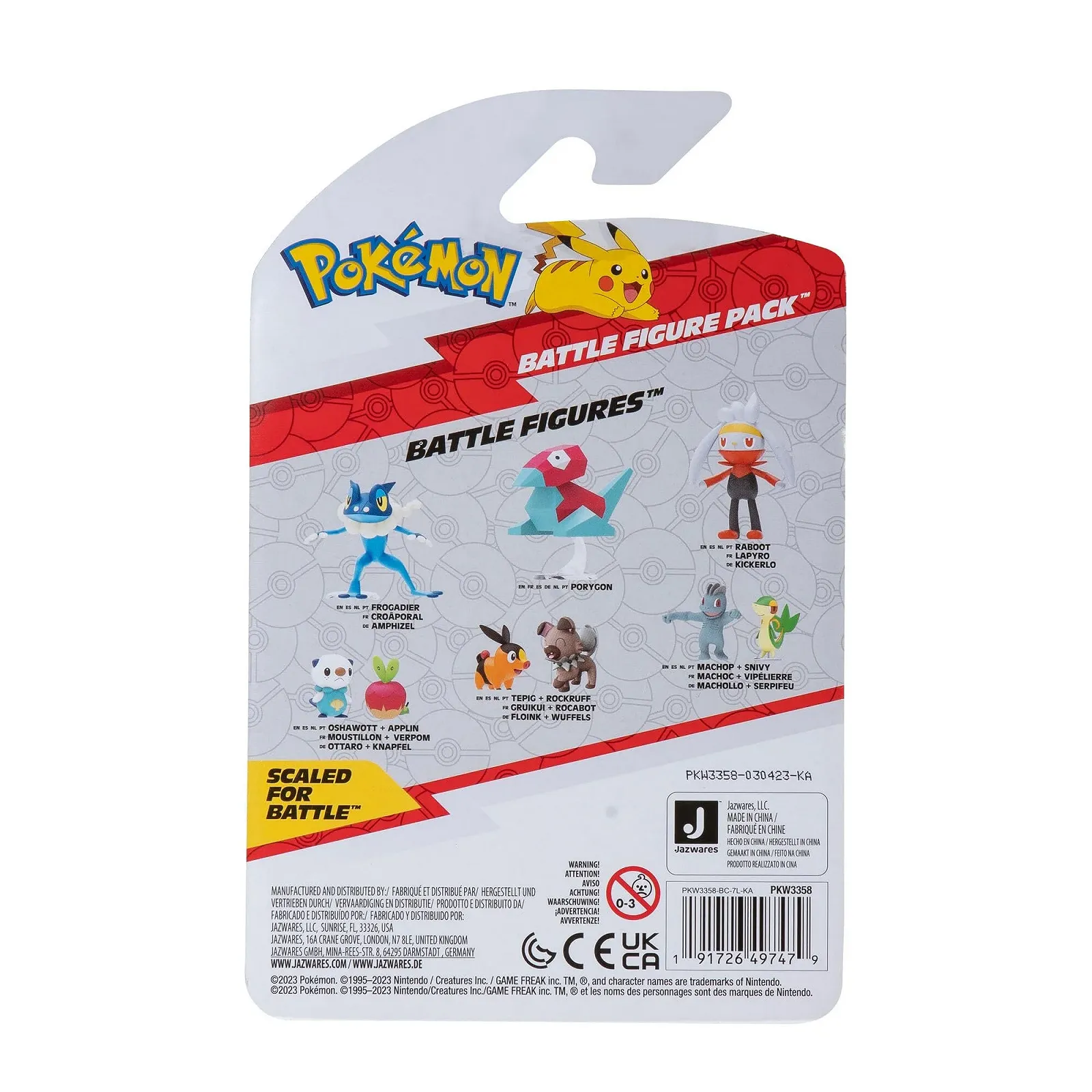 Набір фігурок Jazwares Pokémon PKW3358 Pikachu & Felori 5 см, фото №5