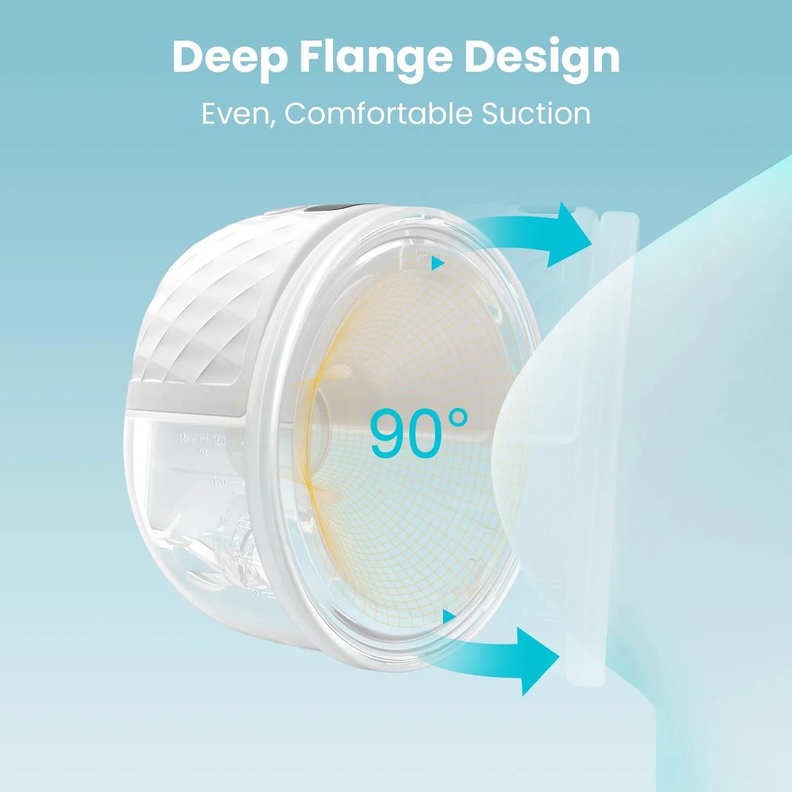 Молоковідсмоктувач Paruu P10 Електричний Hands-Free, 4 режими 9 рівнів з фланцем 19/21/24/28 мм, 338mmHg Сильна сила всмоктування, Портативний електричний зі Smart-дисплеєм (2, Білий), фото №3 Молоковідсмоктувач Paruu P10 Електричний Hands-Free, 4 режими 9 рівнів з фланцем 19/21/24/28 мм, 338mmHg Сильна сила всмоктування, Портативний електричний зі Smart-дисплеєм (2, Білий), фото №3