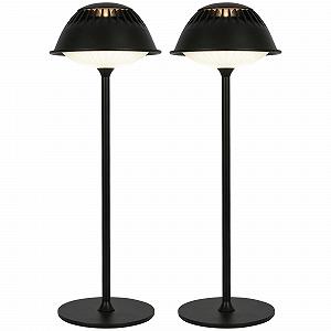 Настільна лампа LuminexDesigns Ретро акумуляторна 2 шт. Чорний - Фото 1