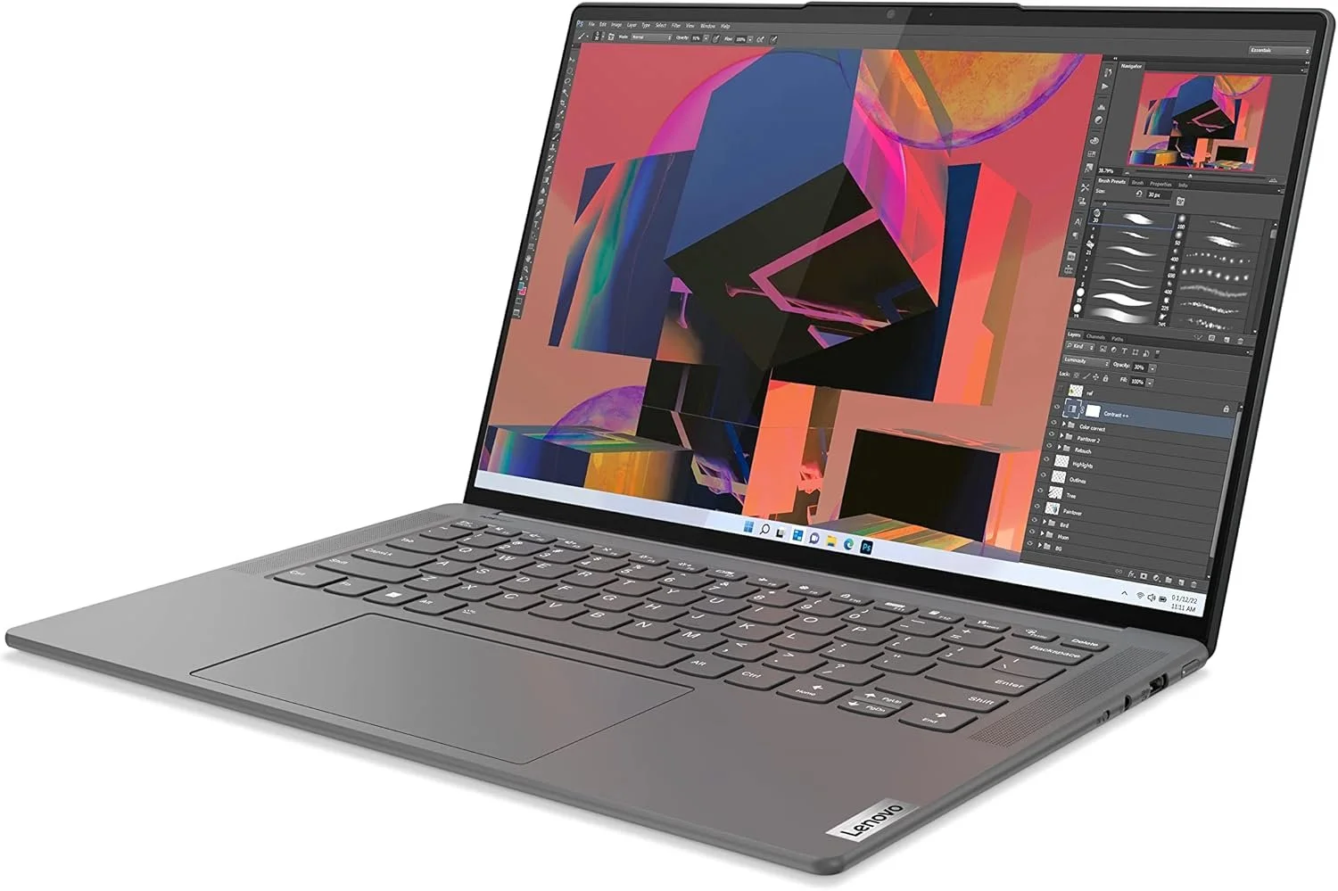 Ультрабук 14.5" Lenovo Yoga Slim 7 ProX (14ARH7) AMD Ryzen 5 6600HS RAM 16GB SSD 512GB 12год батарея Win11 Алюмінієвий корпус (UKR), фото №5