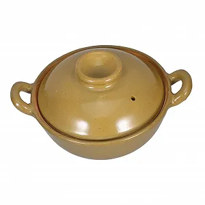 Жаровня из гончарной глины с двойными ручками 500 мл термостойкая с равномерным распределением тепла - Фото 1