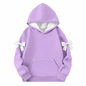 Худи Generisch для девочек и мальчиков, с длинными рукавами, мягкая толстовка с графическим рисунком, милый детский пуловер, одежда для девочек, однотонный женский худи, пуловер для девочек, размер 158 synthetic.ua - Фото 1