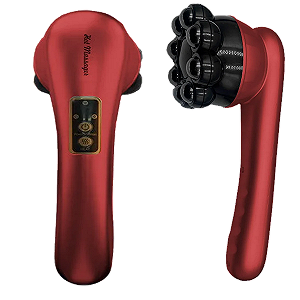 Инфракрасный антицеллюлитный вибромассажер с подогревом Magnetic Heat Massager Красный - Фото 1