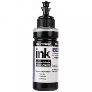 Чернила ColorWay Epson M100/M105/M200 Pigm.100мл Black (CW-EP100BK01) - Фото 1
