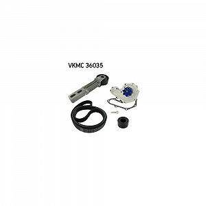 Водяной насос и комплект поликлинового ремня SKF VKMC 36035 для MITSUBISHI OPEL RENAULT - Фото 1