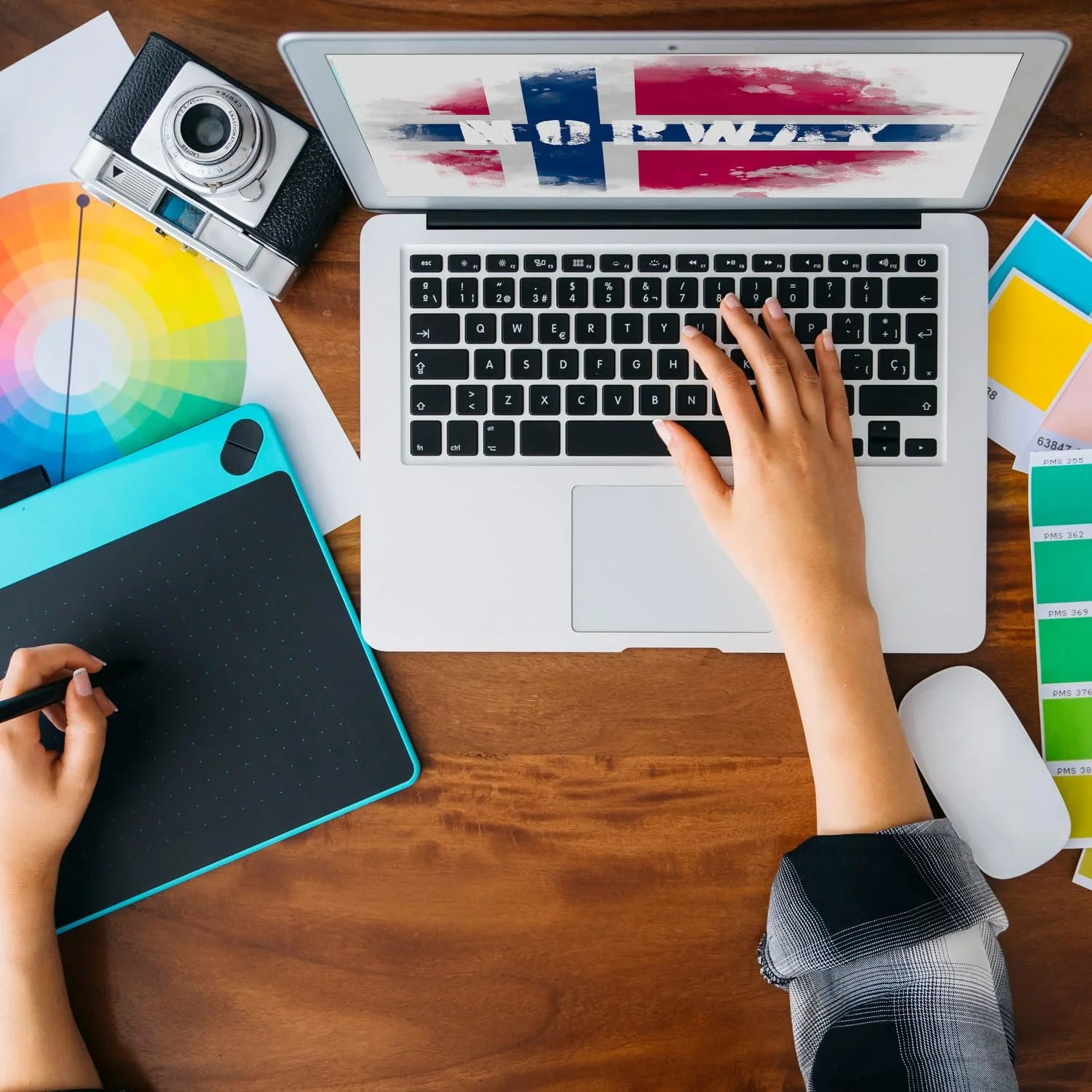 Скарбничка Прапор Норвегії ретро-стиль, фото №8