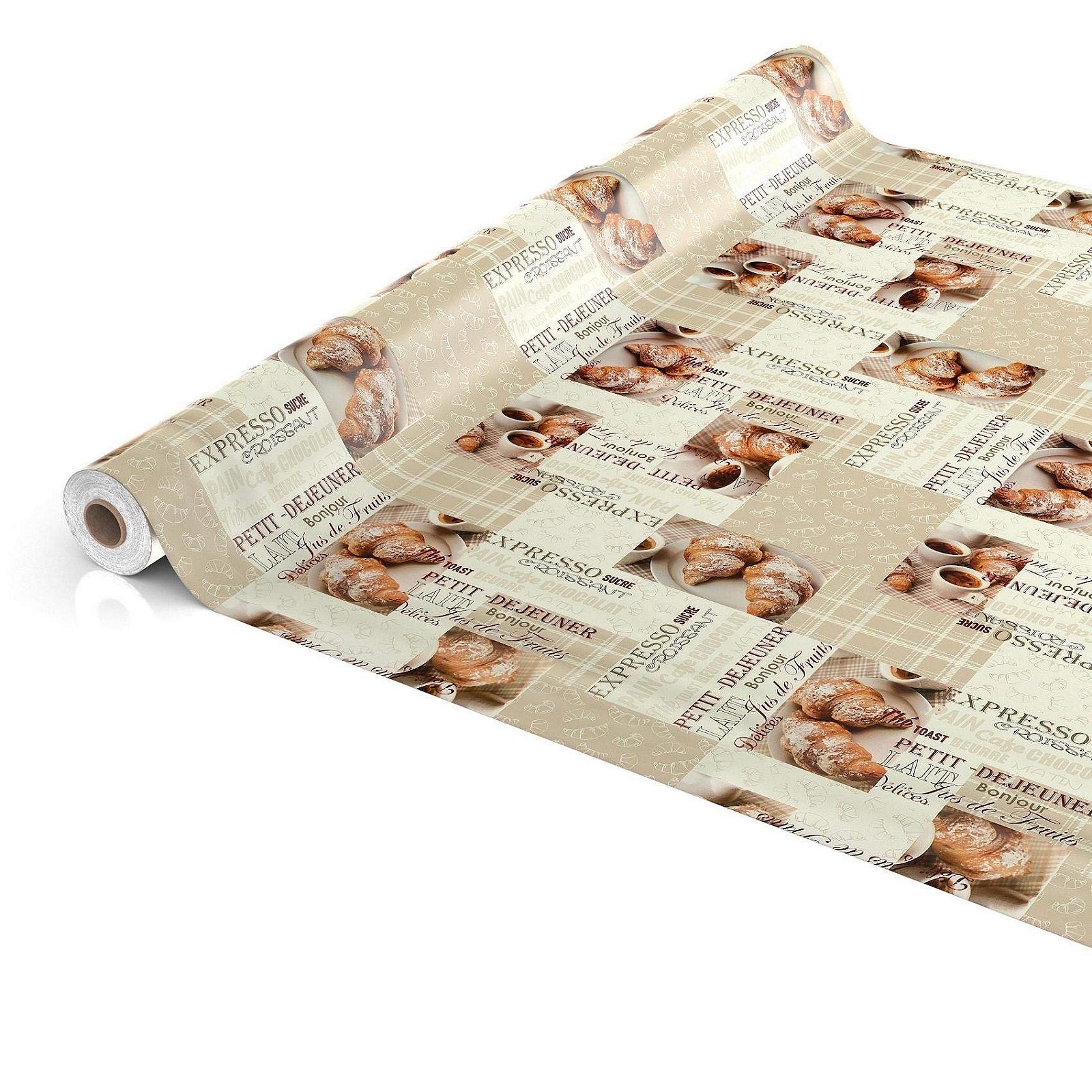 Скатертина-клейонка ANRO Coffee Espresso PVC Wax Tablecloth, фото №4