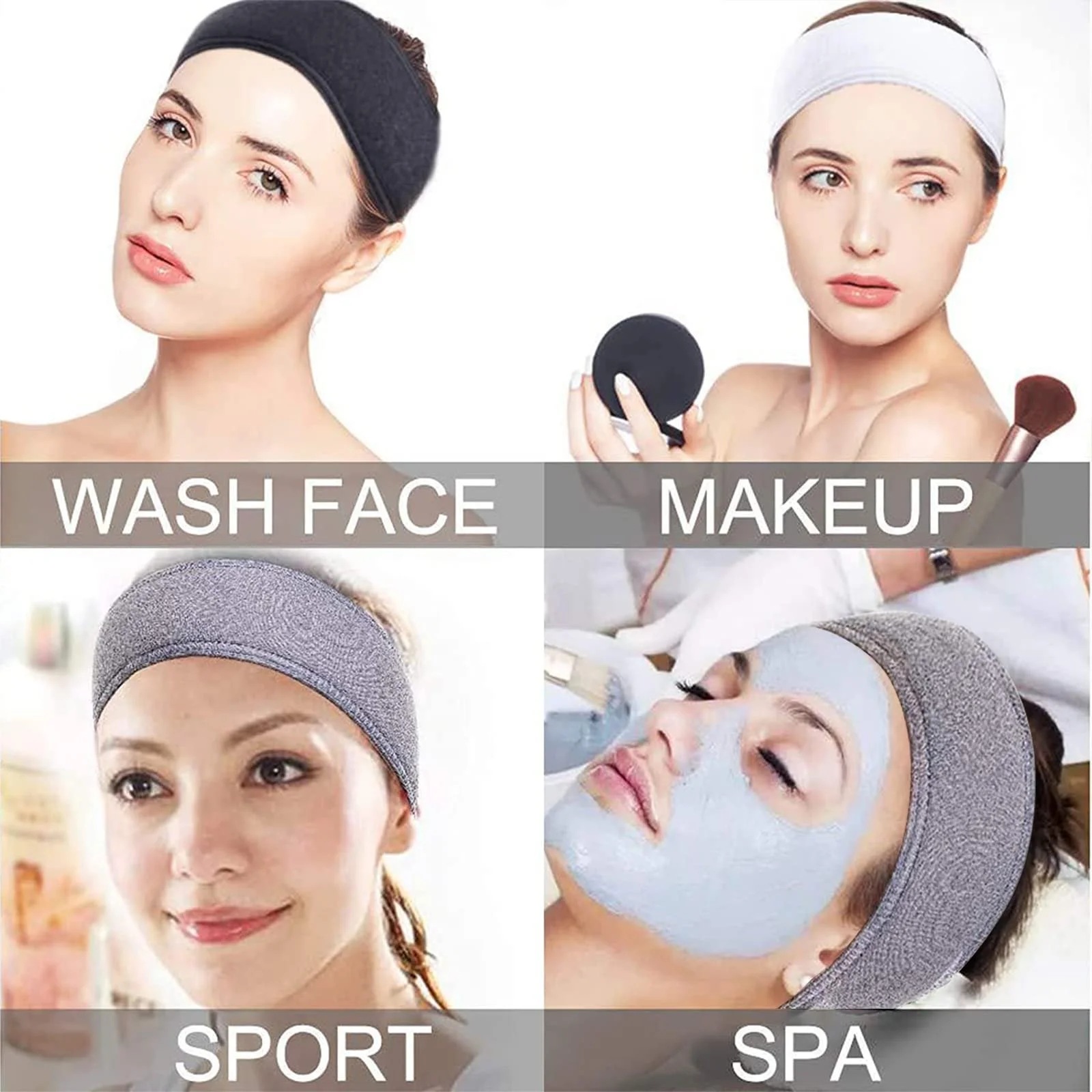 Набір пов'язок для волосся для макіяжу, фото №6