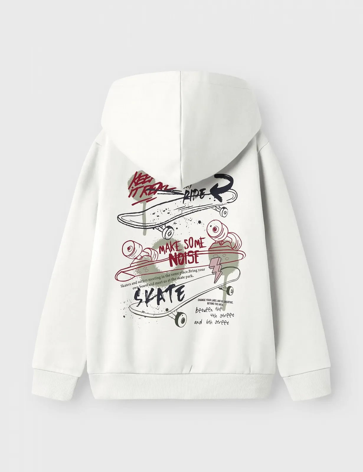 Толстовка NAME IT Nkmkilian SWE Wh Bru Ps, фото №2 Толстовка NAME IT Nkmkilian SWE Wh Bru Ps, фото №2