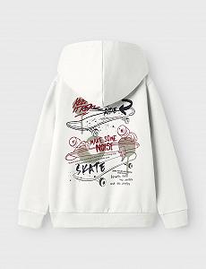 Толстовка NAME IT Nkmkilian SWE Wh Bru Ps synthetic.ua - Фото 1