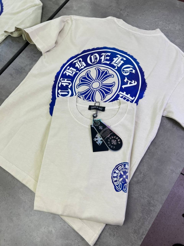 Футболка Chrome Hearts multicolor біла f667, фото №7