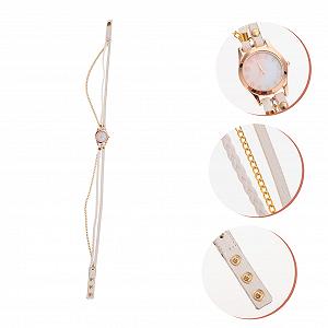 Женские наручные часы OATIPHO Ремешок-браслет Мужской Спортивный Мужской Часовой корпус Ретро Женский Белый synthetic.ua - Фото 1