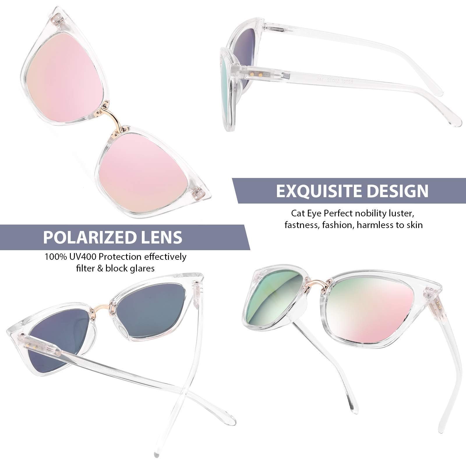 Сонцезахисні окуляри Котяче око FEISEDY Вінтаж B2707 Поляризовані UV400, фото №4 Сонцезахисні окуляри Котяче око FEISEDY Вінтаж B2707 Поляризовані UV400, фото №4