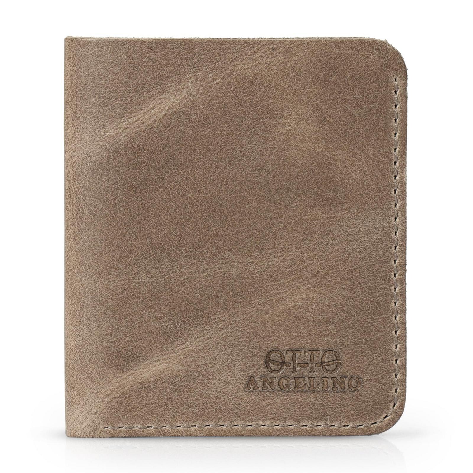 Кошелек Бифолд Otto Angelino Ultra Slim из натуральной кожи - Унисекс, фото №3