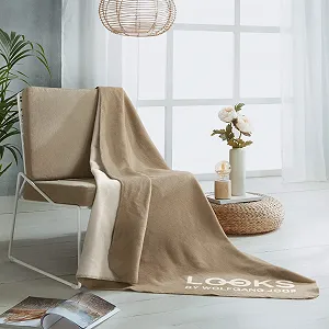 Покривало Wolfgang Joop Бавовняна суміш Натуральний / Бежевий Розмір 150 x 200 см synthetic.ua - Фото 1