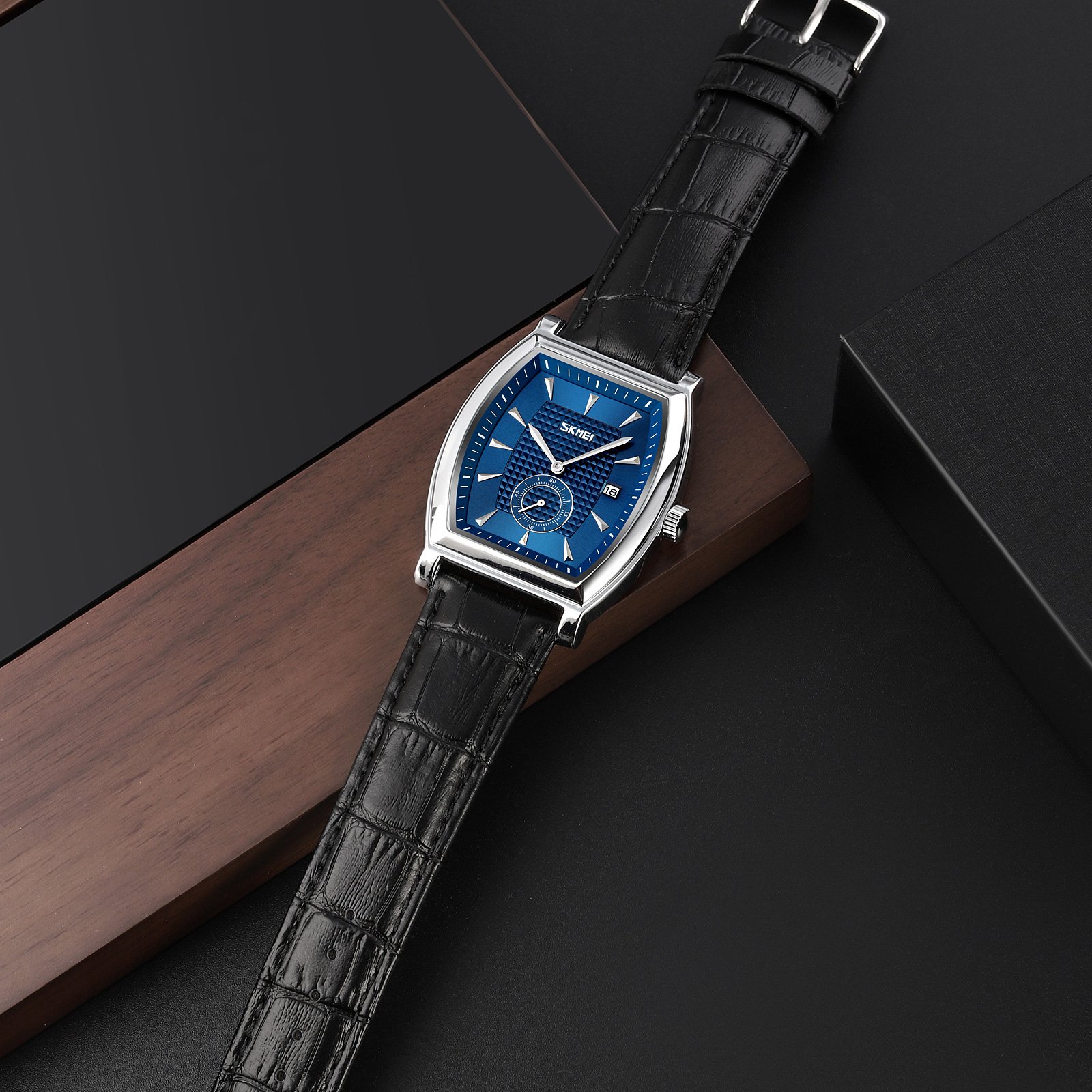 Годинник Skmei 9306SIBU Silver-Blue, фото №4