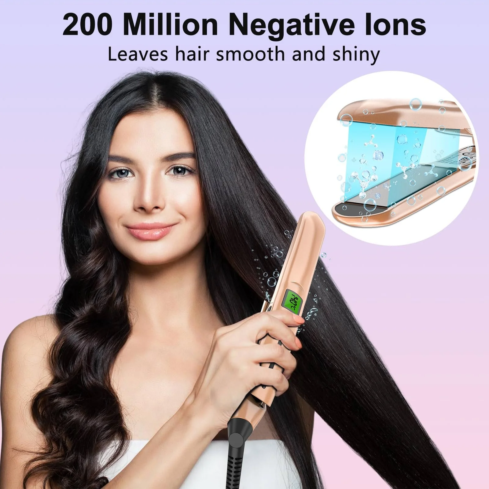 Випрямляч TQQ 10с нагрів 200 млн іонів LCD 60-230°C, фото №4 Випрямляч TQQ 10с нагрів 200 млн іонів LCD 60-230°C, фото №4