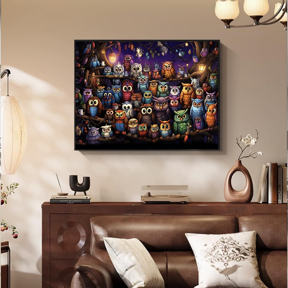 Пазл HUADADA Owl Family 1000 елементів, фото №9 Пазл HUADADA Owl Family 1000 елементів, фото №9