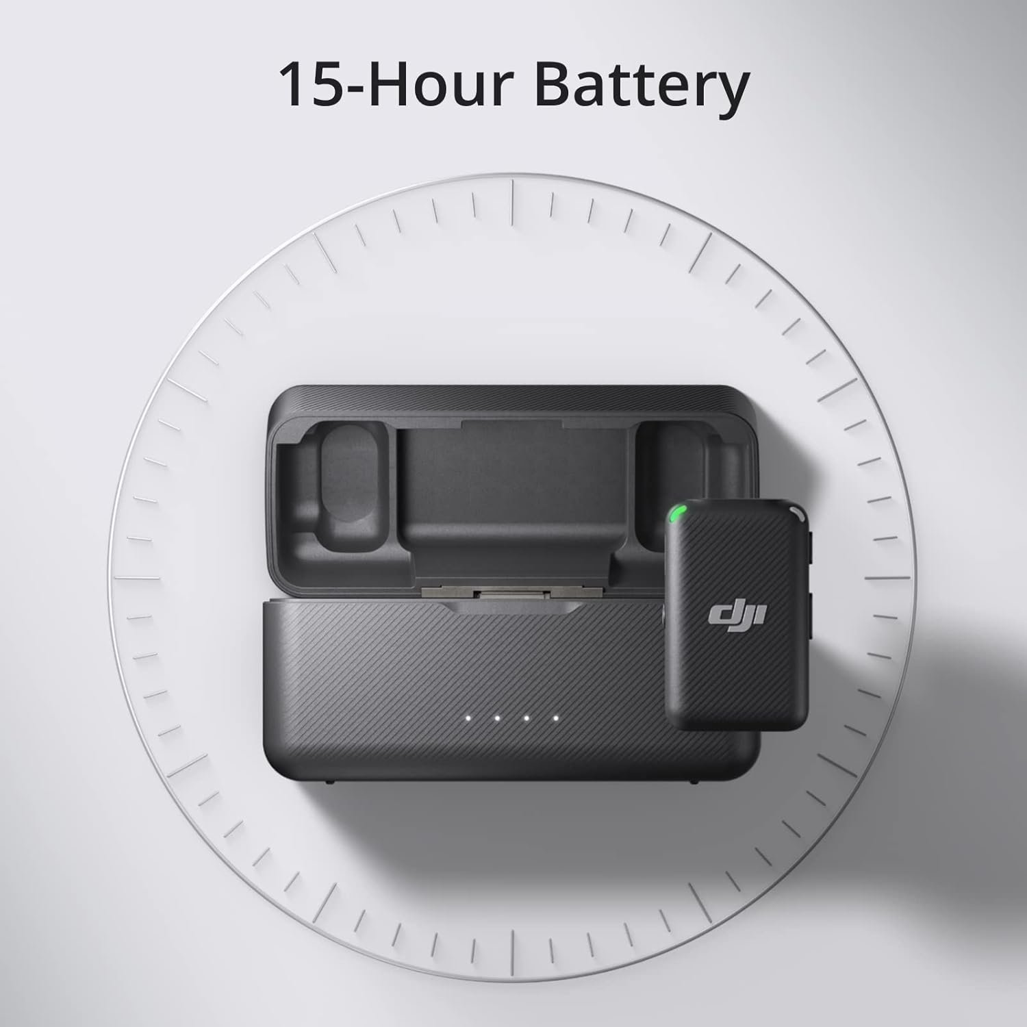 Мікрофонна радіосистема DJI Mic (2 TX + 1 RX + Charging Case) Black, фото №2