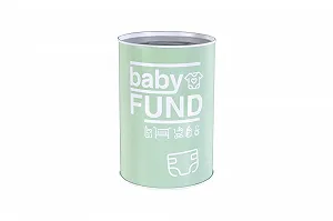 Скарбничка FISURA Baby Fund велика сталева - Фото 1