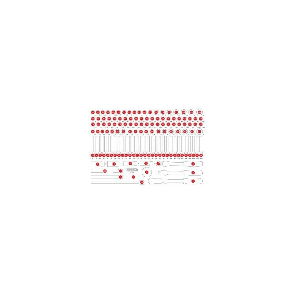 Пенопластовая вставка для органайзера KS TOOLS 811.0124-97, фото №1