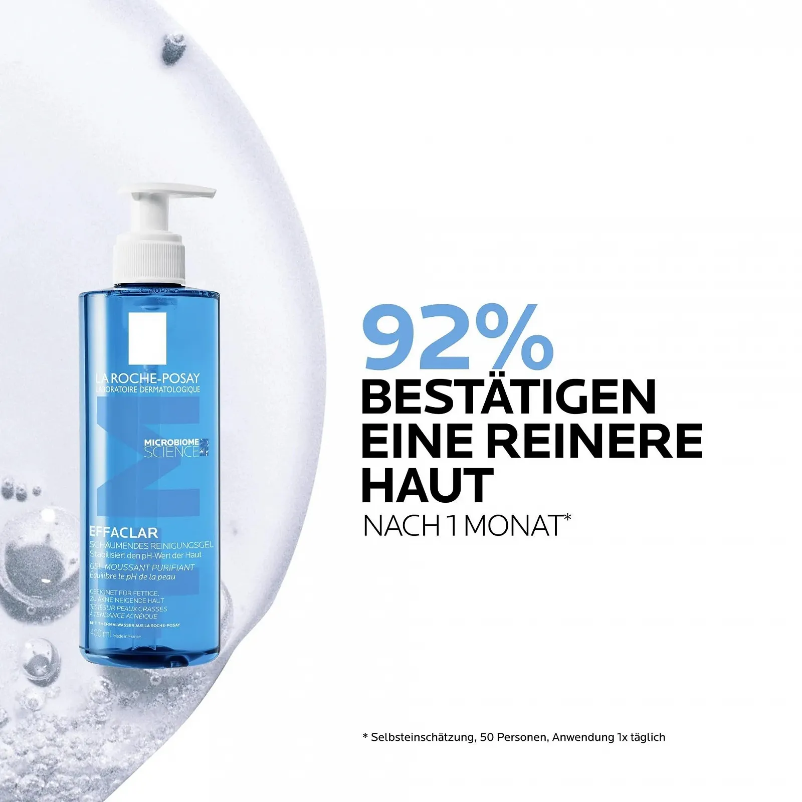 Гель для умывания Roche Posay Effaclar пенящийся, 400 миллилитров, фото №3