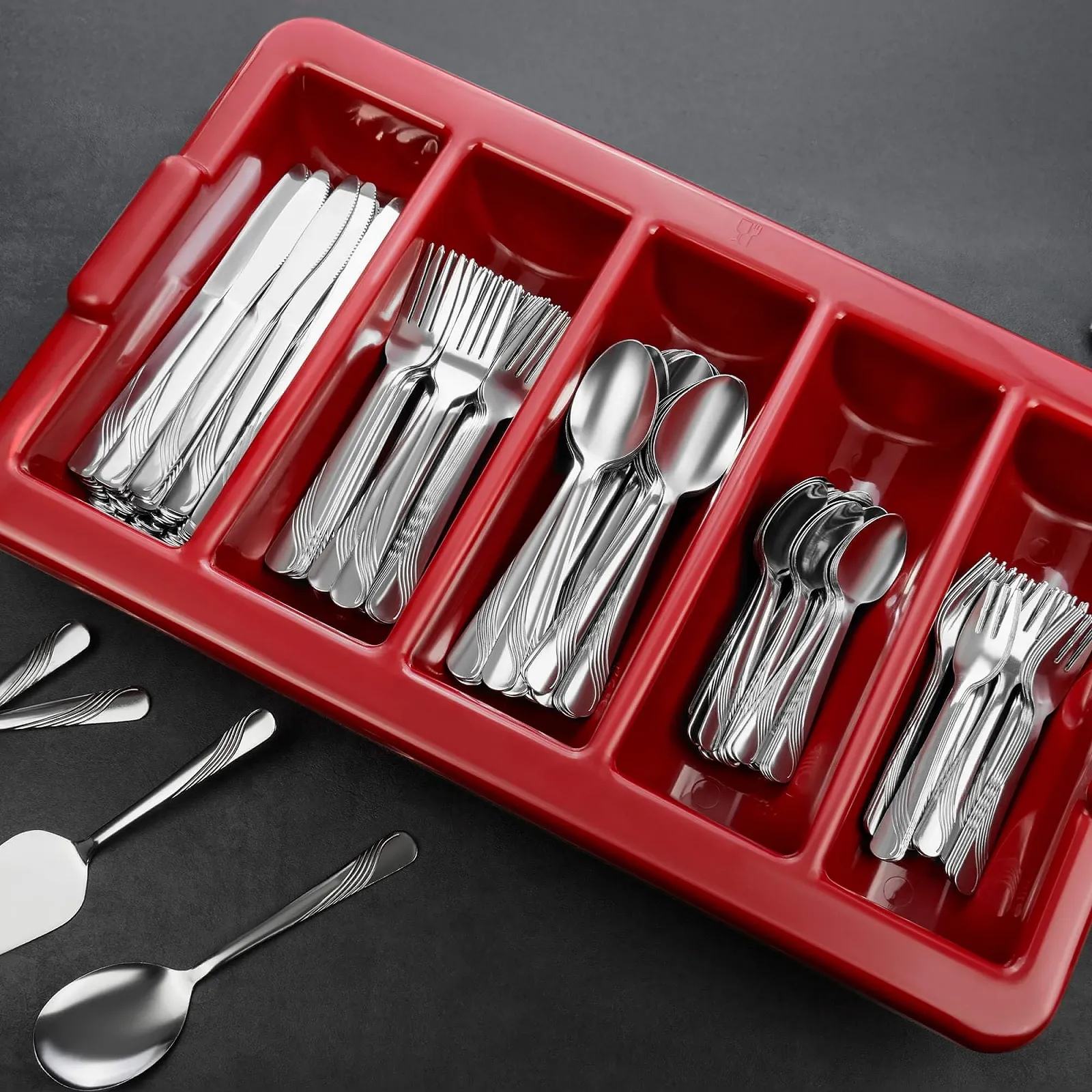 Набір столових приборів GRÄWE Rügen, 150 предметів, на 30 персон, без нікелю, фото №2