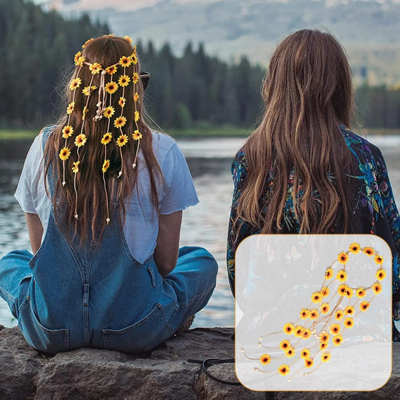 Вінок Соняшник, Регульовані Аксесуари для Волосся, фото №6