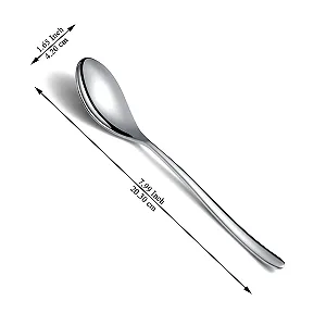 Ложки для супу Kyraton, набір 12 штук, 20.3 см, з нержавіючої сталі synthetic.ua - Фото 1