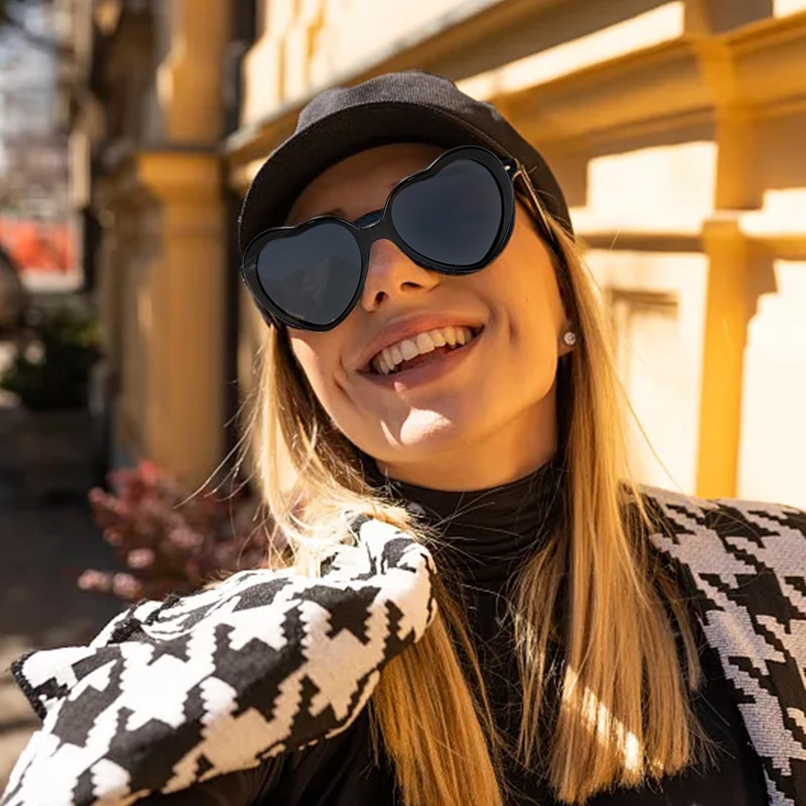 Сонцезахисні окуляри Серце Sporgo 12 шт Чорний, фото №5