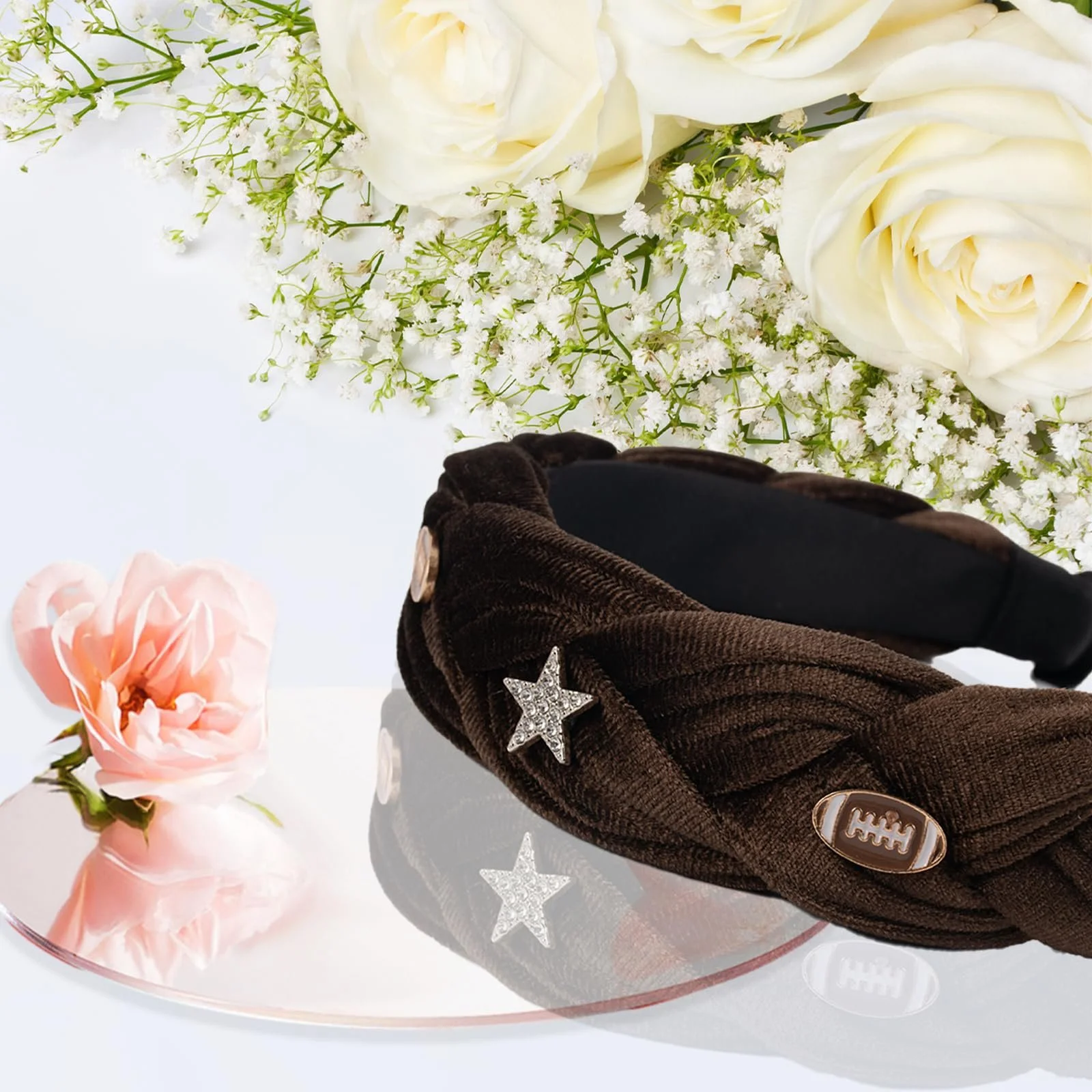 Обруч для волосся плетений для жінок, набір з 2 штук, фото №3