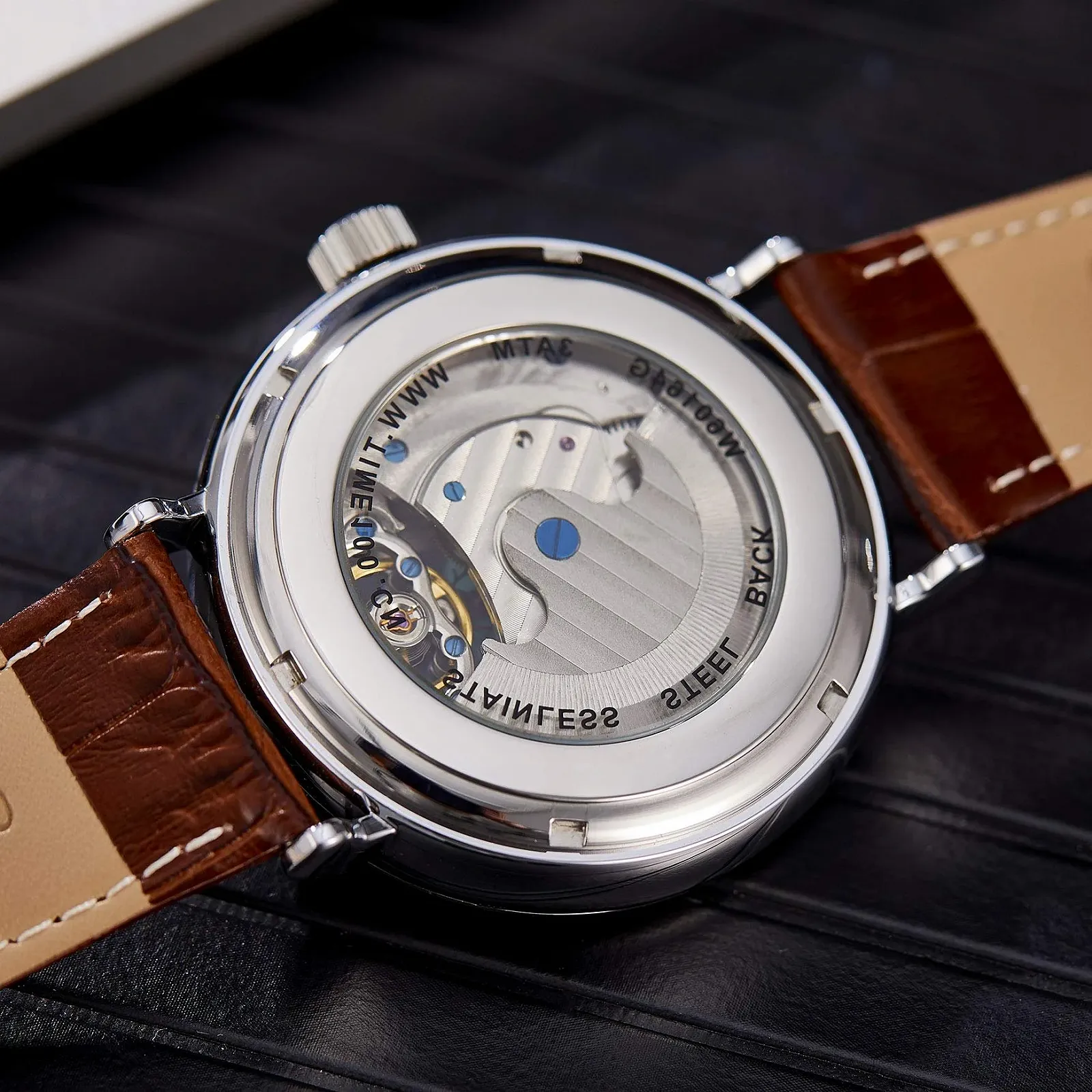 Мужские Автоматические Механические Часы Time100 Multifunction Moon Sun, фото №7 Мужские Автоматические Механические Часы Time100 Multifunction Moon Sun, фото №7