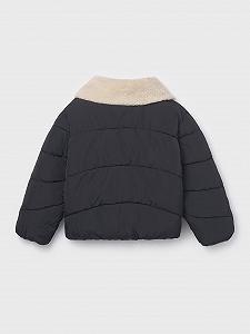 Куртка Mayoral з хутряним коміром для дівчинки Чорний synthetic.ua - Фото 1