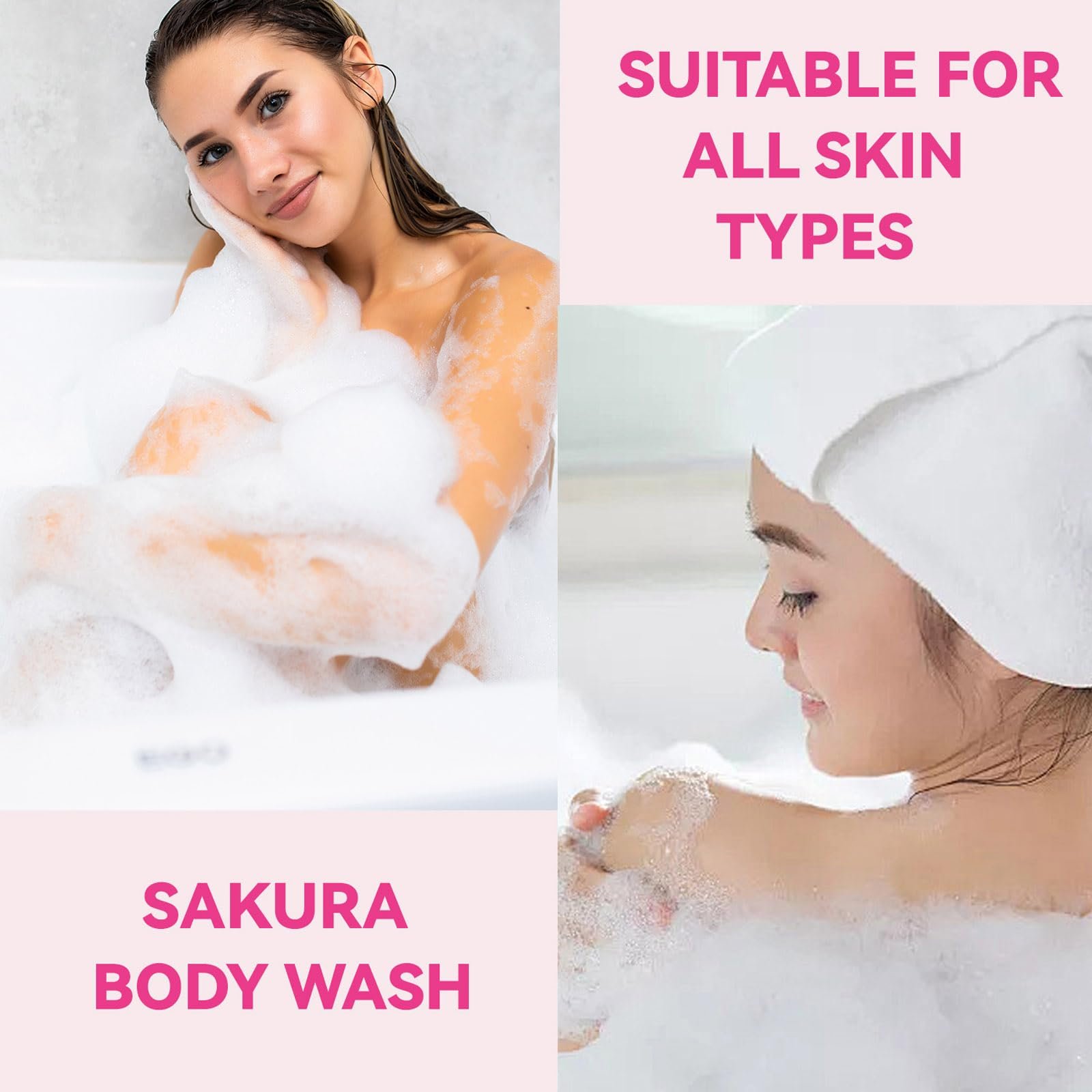 Гель для душу Cherry Blossom зволожувальний з екстрактом квітів вишні та кокосовою олією, фото №5