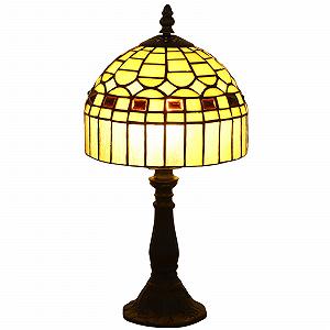 Настільна лампа Tiffany Retro вітражне скло ручна робота LED E27 - Фото 1