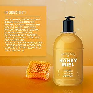 Крем для ванни Perlier Honey Miel Honey 100% італійський органічний мед 3000 мл з дозатором synthetic.ua - Фото 1