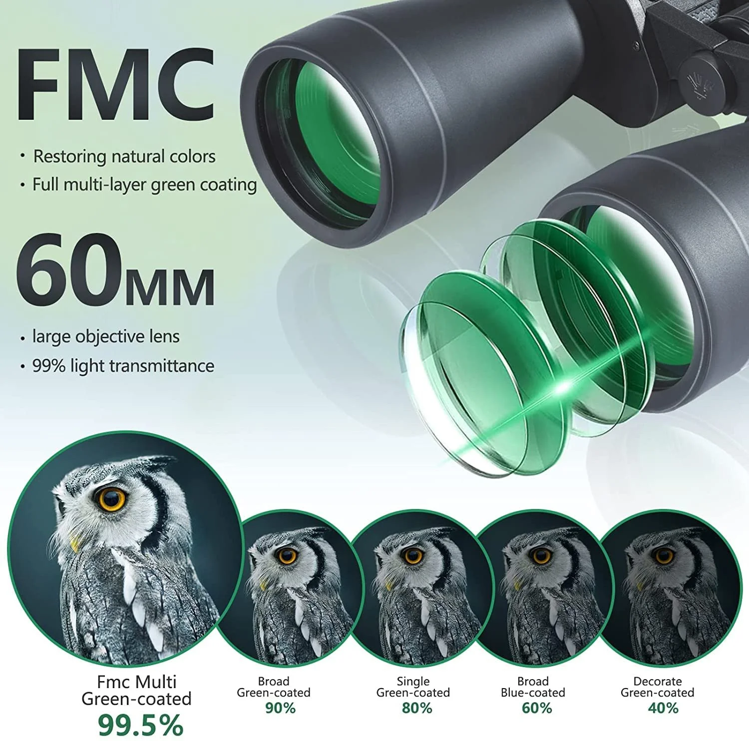 Бінокль Bossdun 20x60 Високої потужності з адаптером для штатива, фото №5