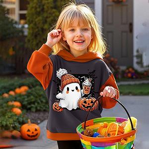 Худи Generisch Детский на Хэллоуин Унисекс Мотив Для Девочек Мальчиков Теплая Флисовая Куртка Удобная Повседневная Одежда synthetic.ua - Фото 1