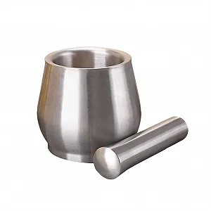 Товкачка Knoblauchstampfer Professioneller Edelstahl Trommelform - Фото 1