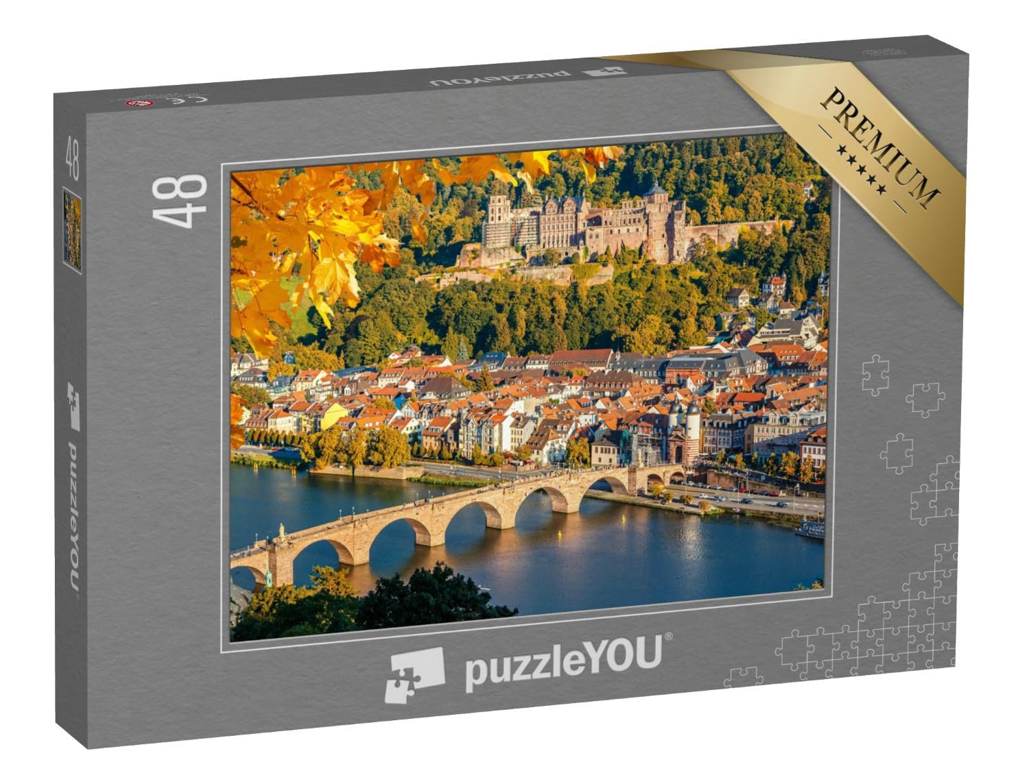 Пазл puzzleYOU Heidelberg Castle Puzzle Collection View of Heidelberg in Autumn 48 элементов, фото №1 Пазл puzzleYOU Heidelberg Castle Puzzle Collection View of Heidelberg in Autumn 48 элементов, фото №1