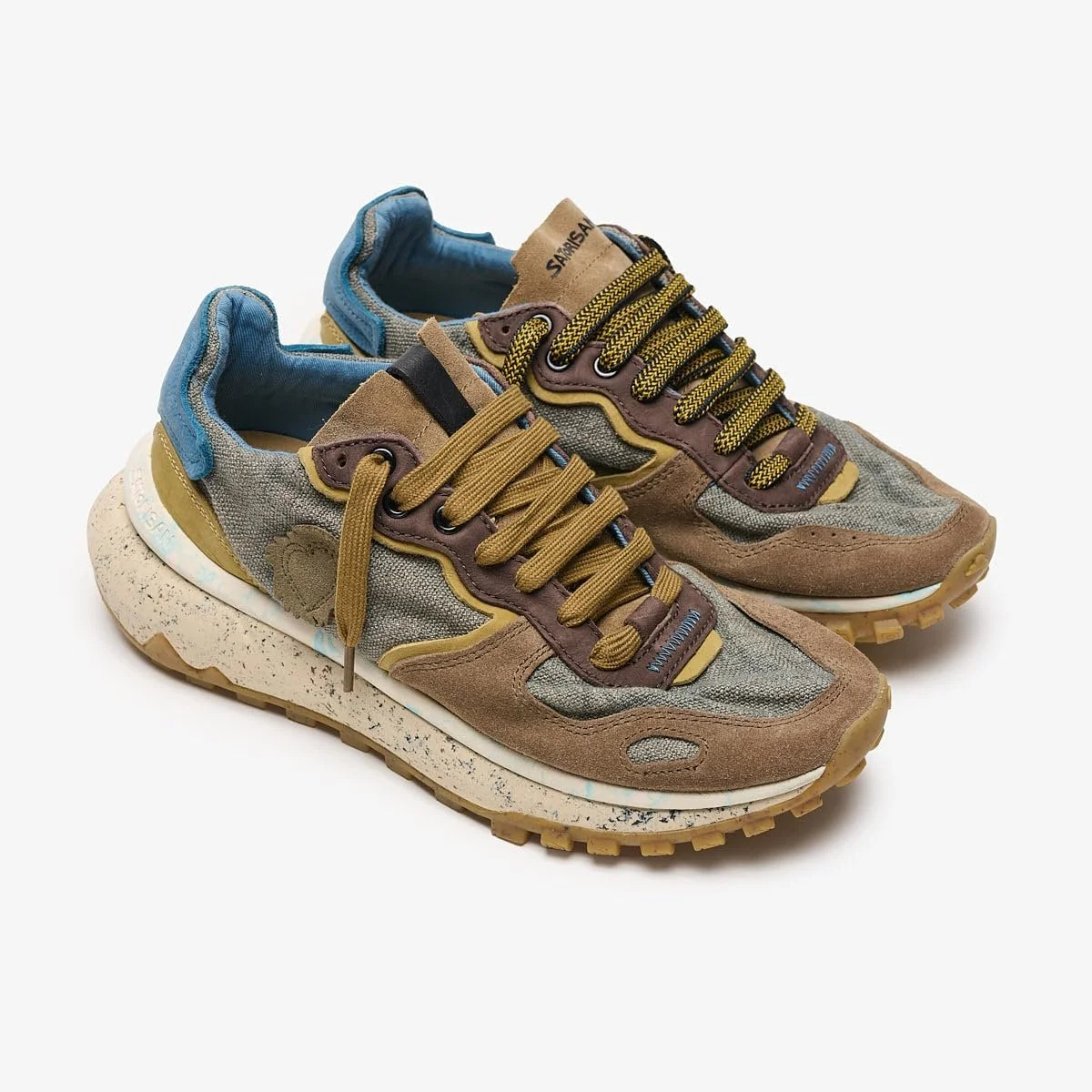 Кеды Satorisan Chacrona Metta Lino Whitewisp Кожа Лён Whitewisp, фото №3