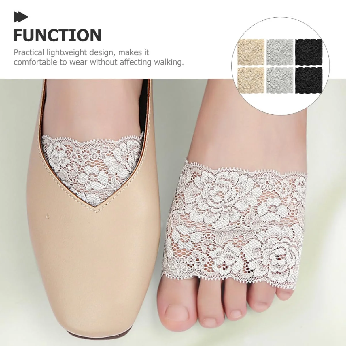 Подушечки для танців minkissy 3 пари, підтримка передньої частини стопи, невидимі напівшкарпетки, фото №2 Подушечки для танців minkissy 3 пари, підтримка передньої частини стопи, невидимі напівшкарпетки, фото №2
