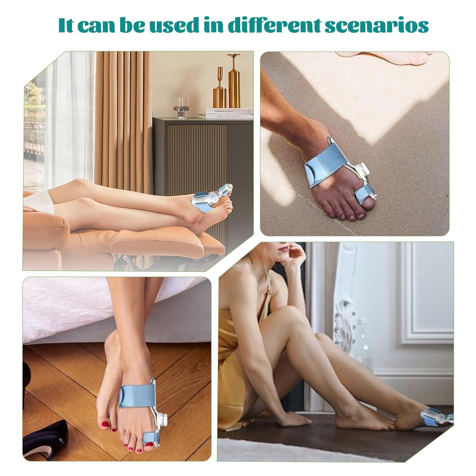 Коректор великого пальця стопи Універсальний розмір для лівої та правої ноги 2 шт., фото №7