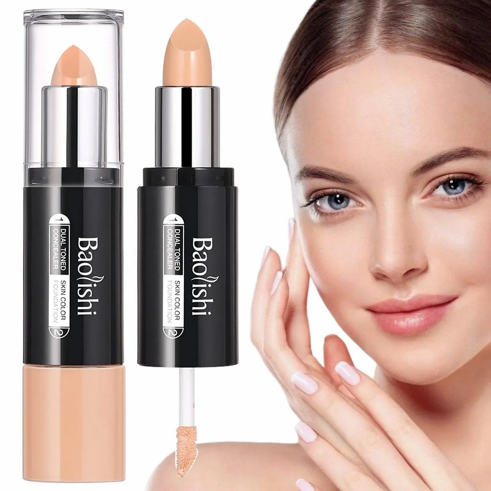 Стик для контуринга Tumotsit 2-в-1 для консилера и контуринга, корректор цвета, основа под консилер, кремовый карандаш-консилер, фото №1