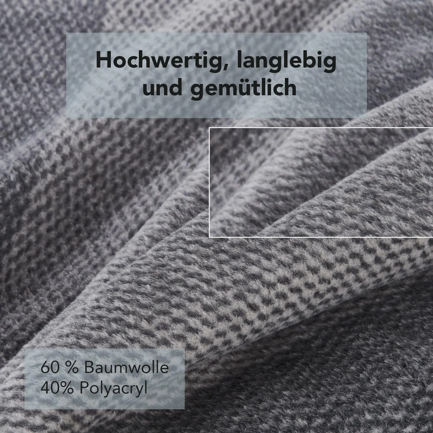Накидка на крісло La Vida Сірий в смужку, 200 x 50 см, фото №3