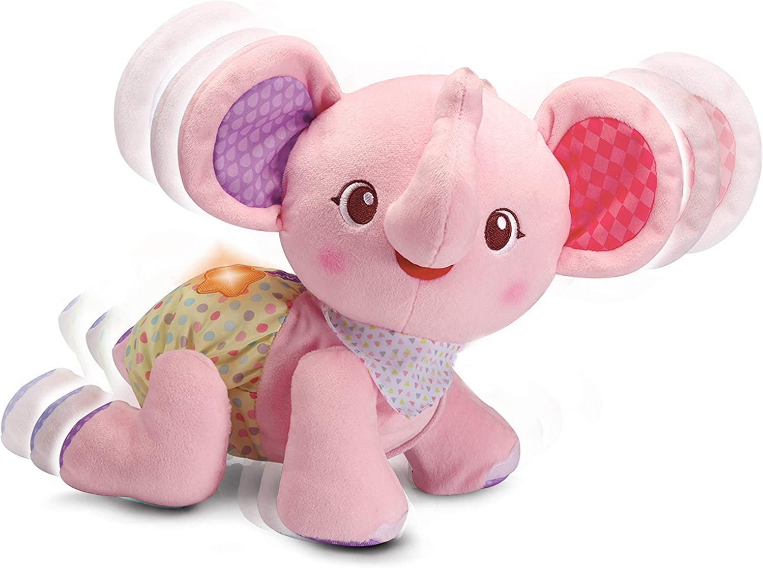 Ползающий слоник VTech 80-533254 Crawling with Me Elephant Розовый, фото №1
