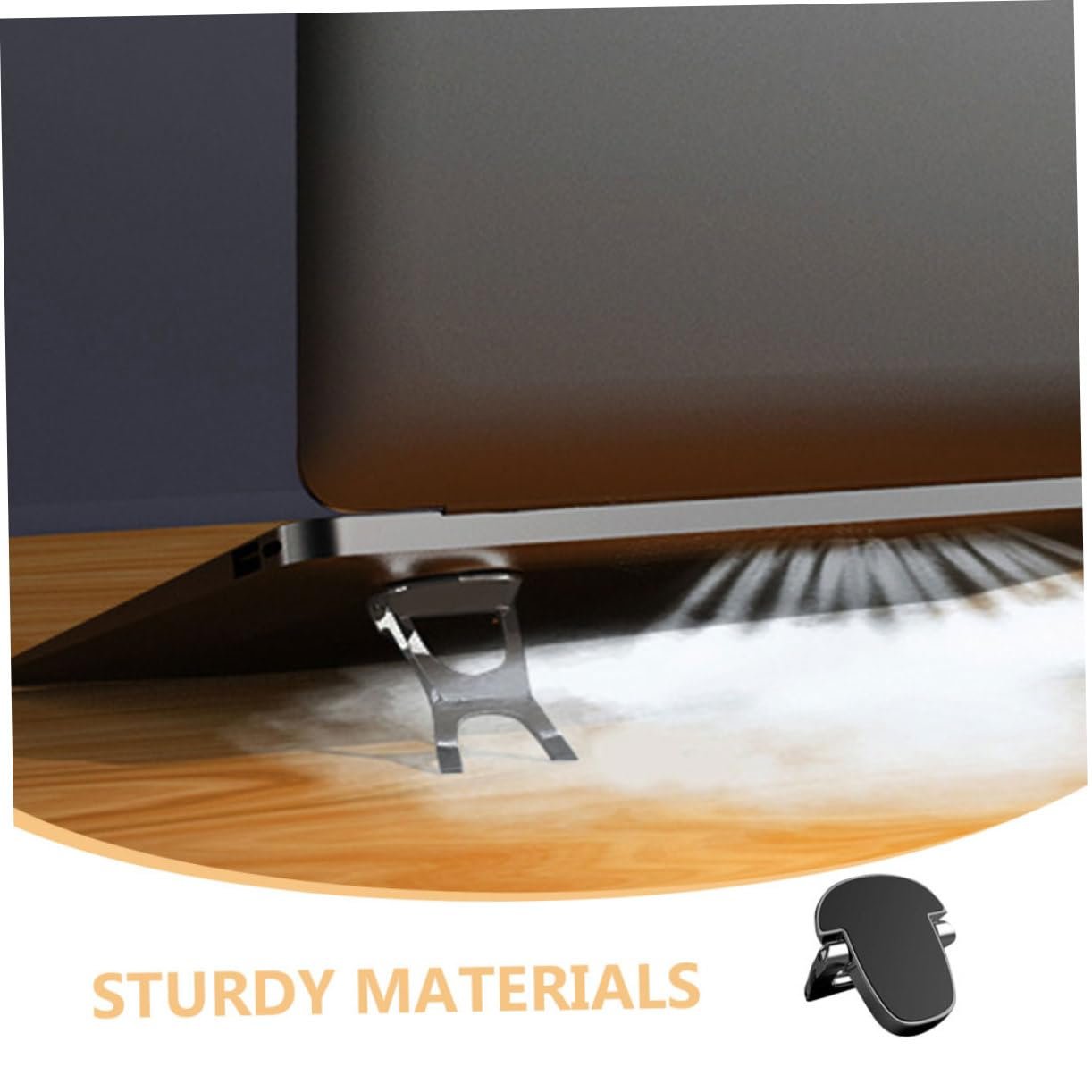 Пара Складных Подставок для Ноутбука Портативный Держатель для Ноутбука с Устойчивым Подъемом Эргономичный для Стола, фото №5 Пара Складных Подставок для Ноутбука Портативный Держатель для Ноутбука с Устойчивым Подъемом Эргономичный для Стола, фото №5