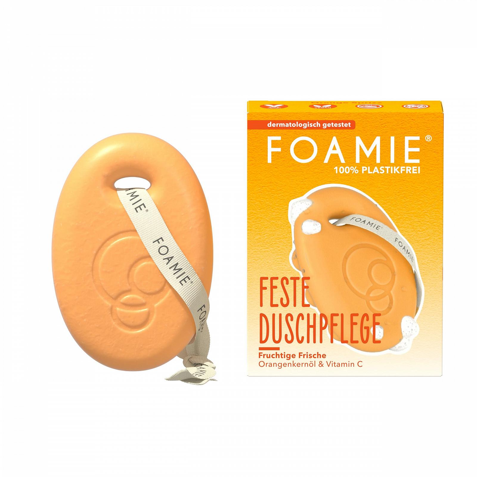 Твердий гель для душу Foamie Orange Sprizz 3-в-1 з олією моноі 80 г, фото №1