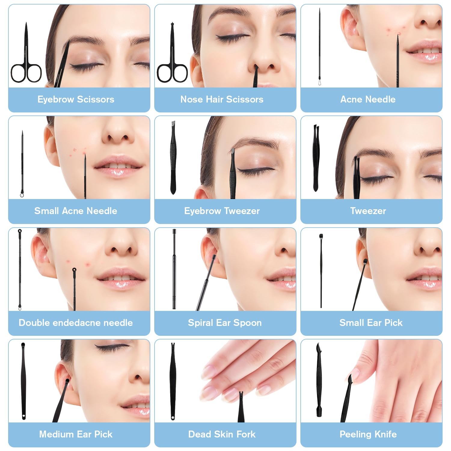 Набір для манікюру 23 шт., з нержавіючої сталі, портативний, фото №5 Набір для манікюру 23 шт., з нержавіючої сталі, портативний, фото №5